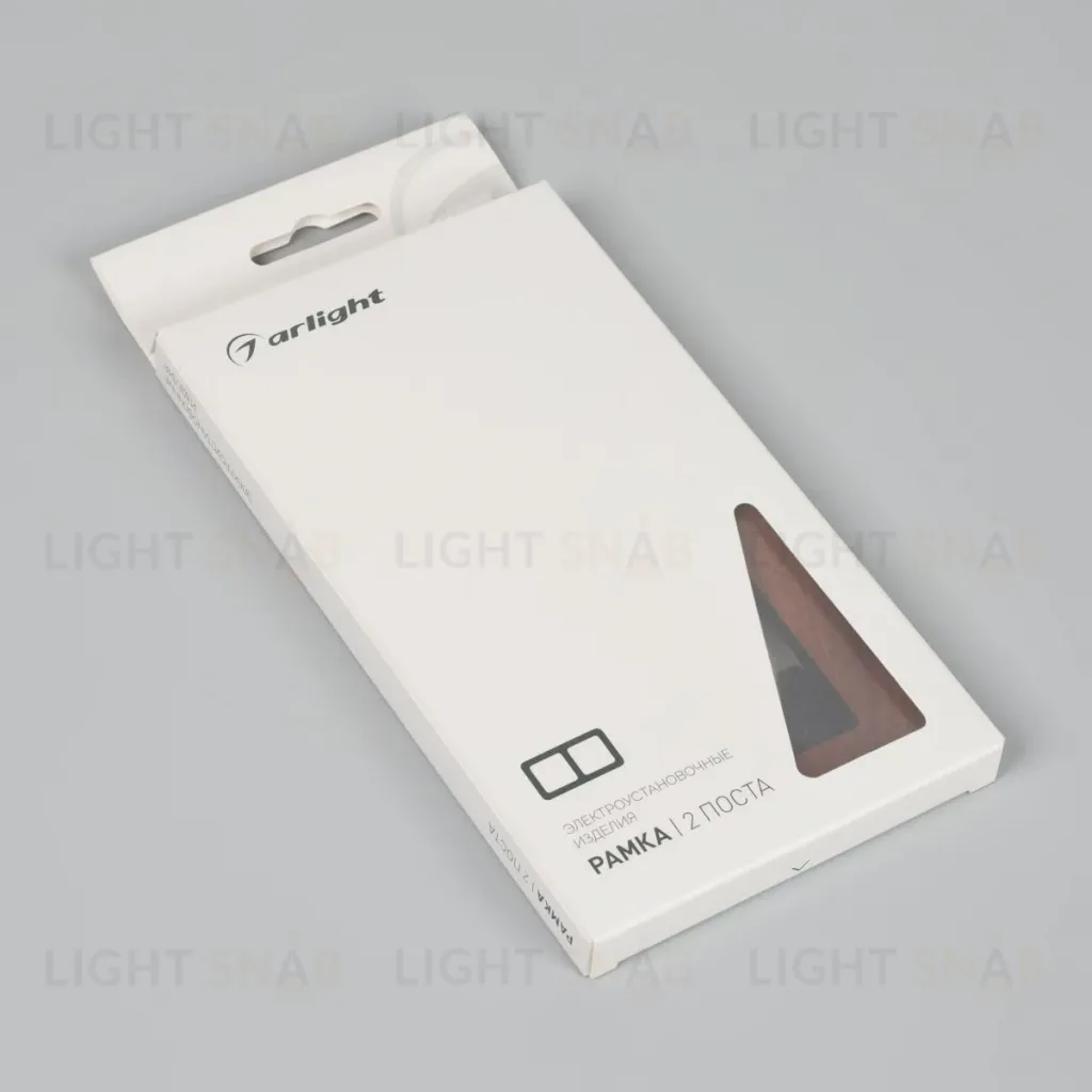 Рамка на 2 поста из натурального дерева Arlight FRM-XSILO-WD-2-NL 050871 050871