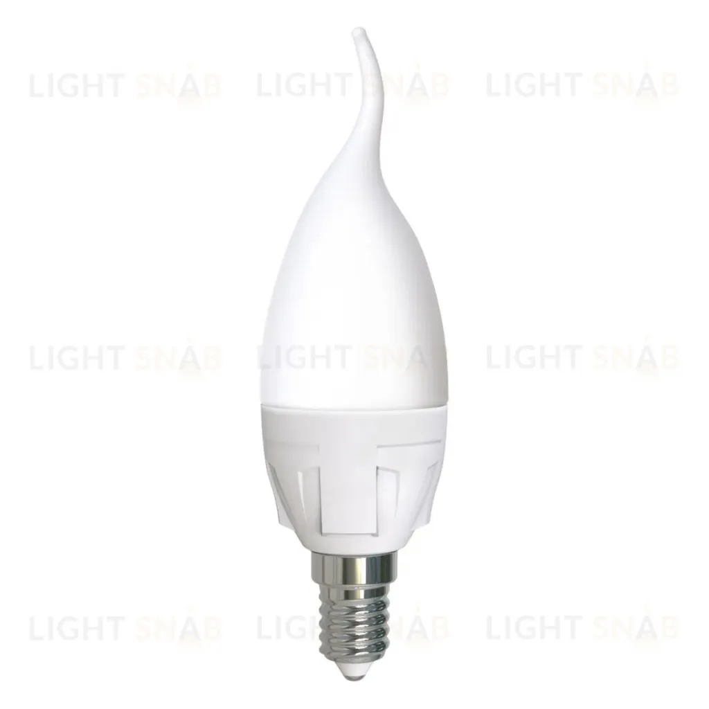 Лампа светодиодная Uniel LED-CW37 7W/6500K/E14/FR PLP01WH UL-00011016 LED-CW37 7W/6500K/E14/FR PLP01WH