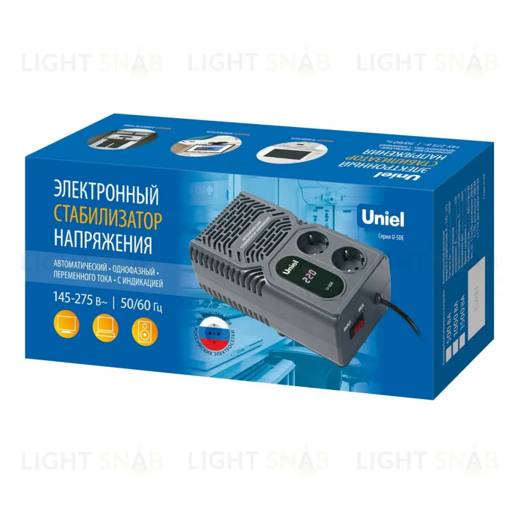 Стабилизатор напряжения Uniel Constant U-SDE 1000W UL-00012767 U-SDE 1000W
