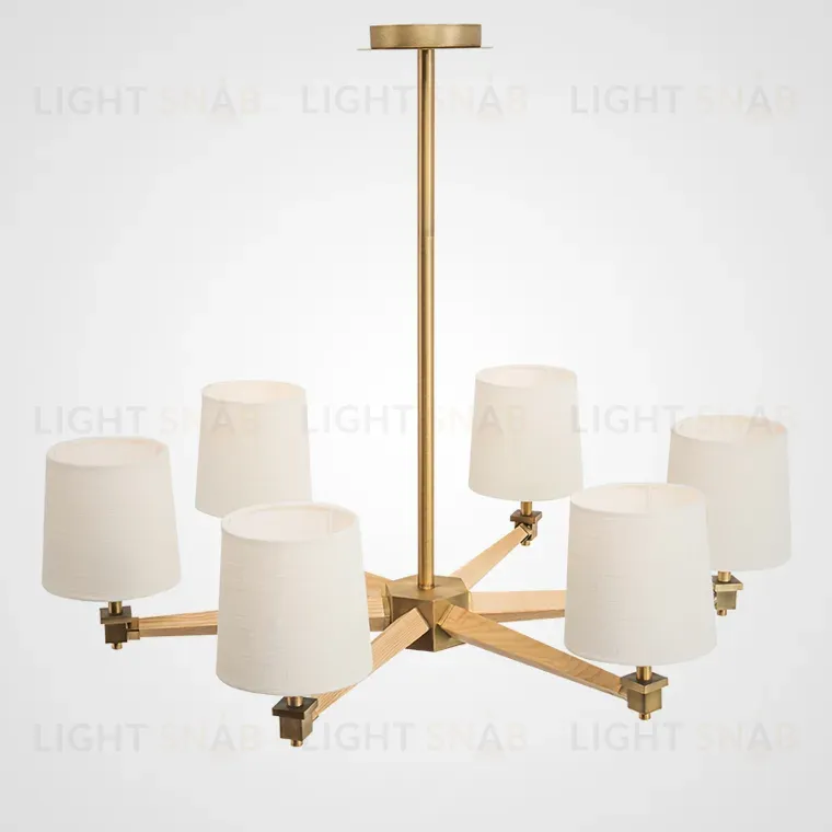 Люстра на штанге ImperiumLoft Stavra Jorgenson White/Dark Wood 203574-26 203574-26