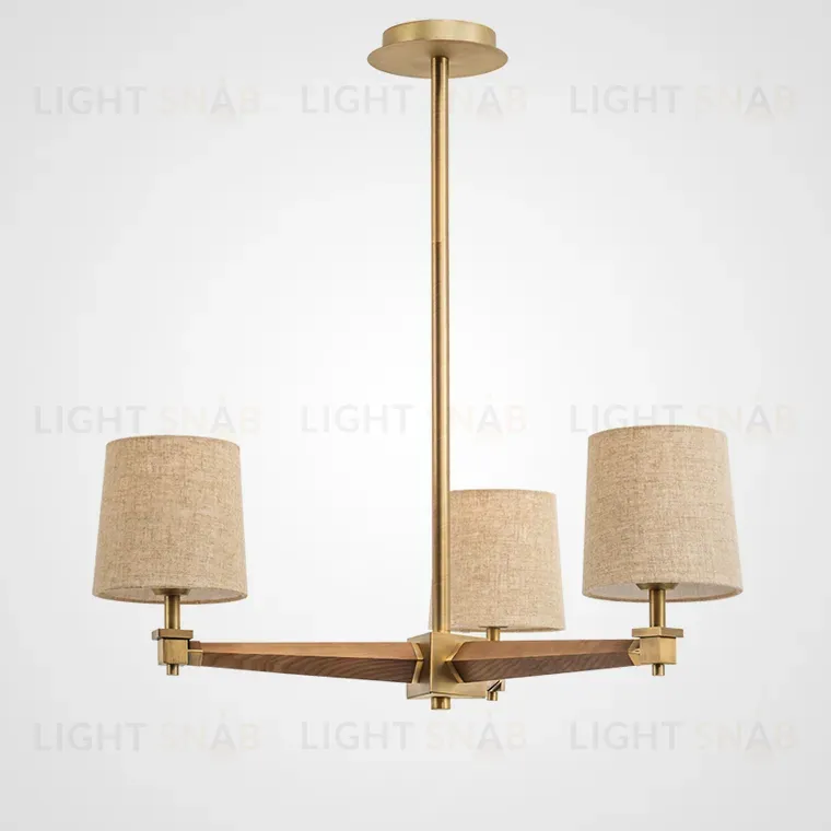 Люстра на штанге ImperiumLoft Stavra Jorgenson Beige/Dark Wood 203576-26 203576-26