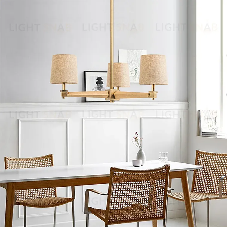 Люстра на штанге ImperiumLoft Stavra Jorgenson White/Dark Wood 203579-26 203579-26