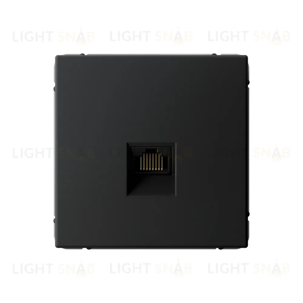 Розетка компьютерная RJ45, кат. 5е Systeme Electric ArtGallery Карбон GAL001083 GAL001083