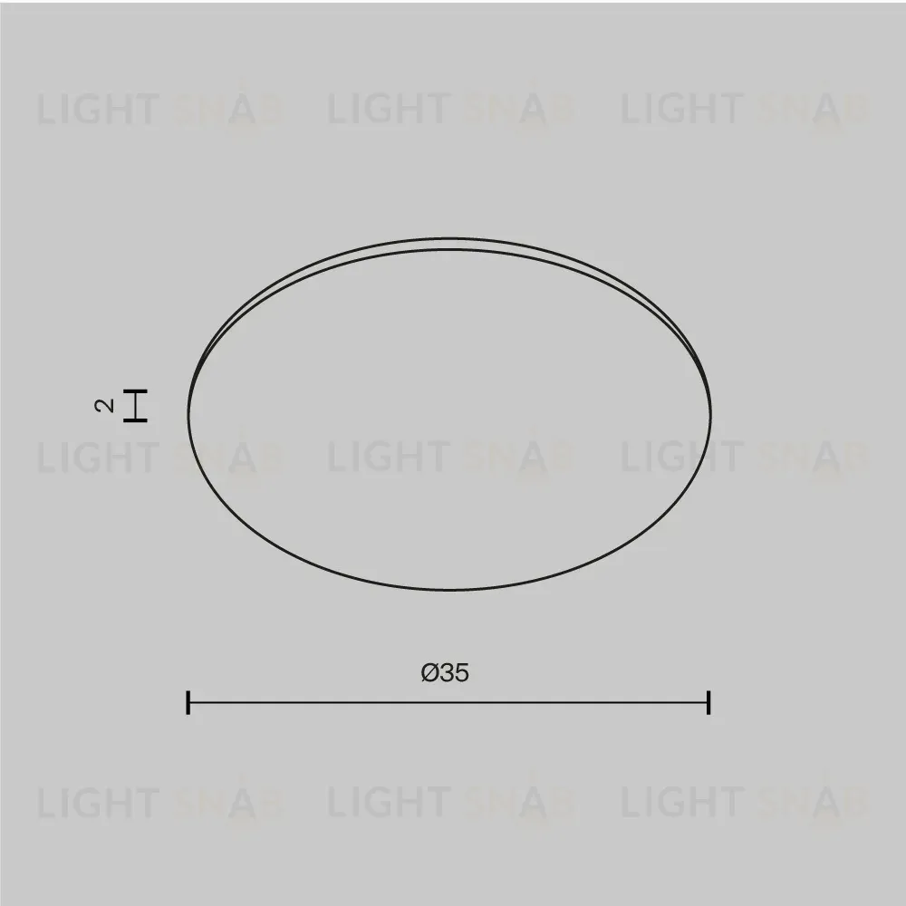 Стекло для пылевлагозащиты Maytoni Dip Glass001-D35 Glass001-D35