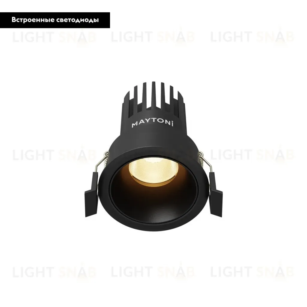 Встраиваемый светильник Maytoni Dip DL115-10W-2.7K-B DL115-10W-2.7K-B