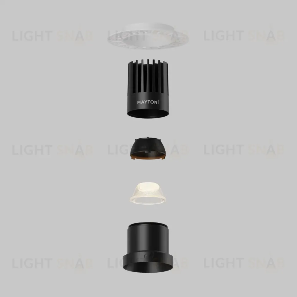 Встраиваемый светильник Maytoni Dip DL122-15W-2.7K-TRS-B DL122-15W-2.7K-TRS-B