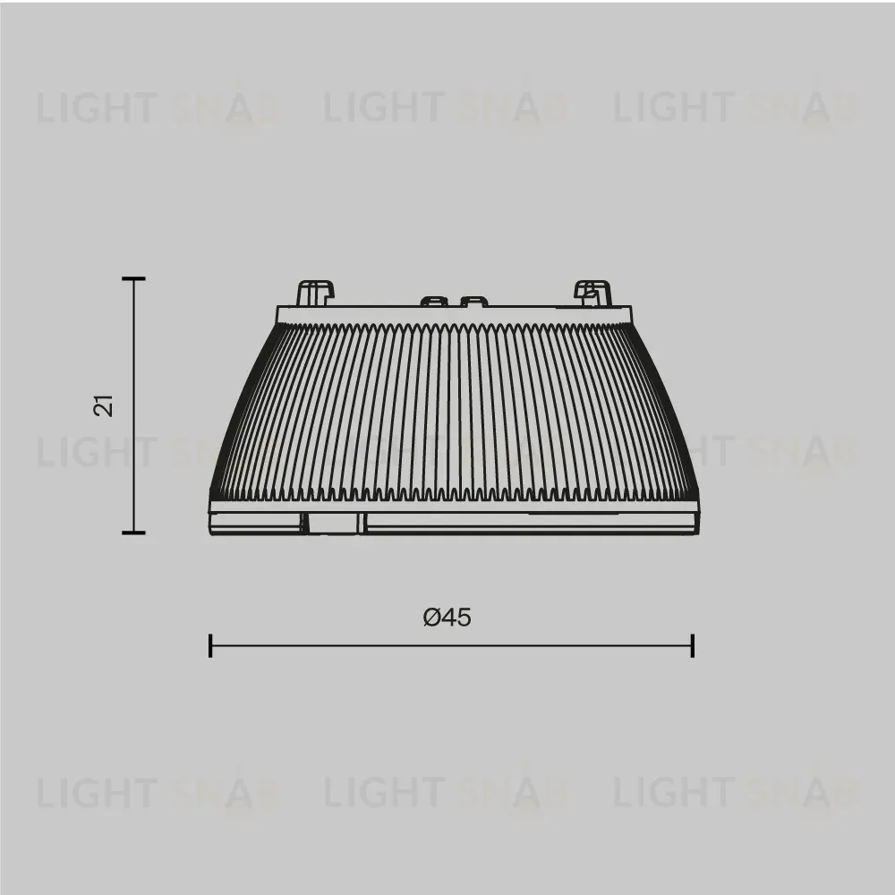 Линза для светильников 15Вт 36° Maytoni Dip Lens003D45-15W Lens003D45-15W