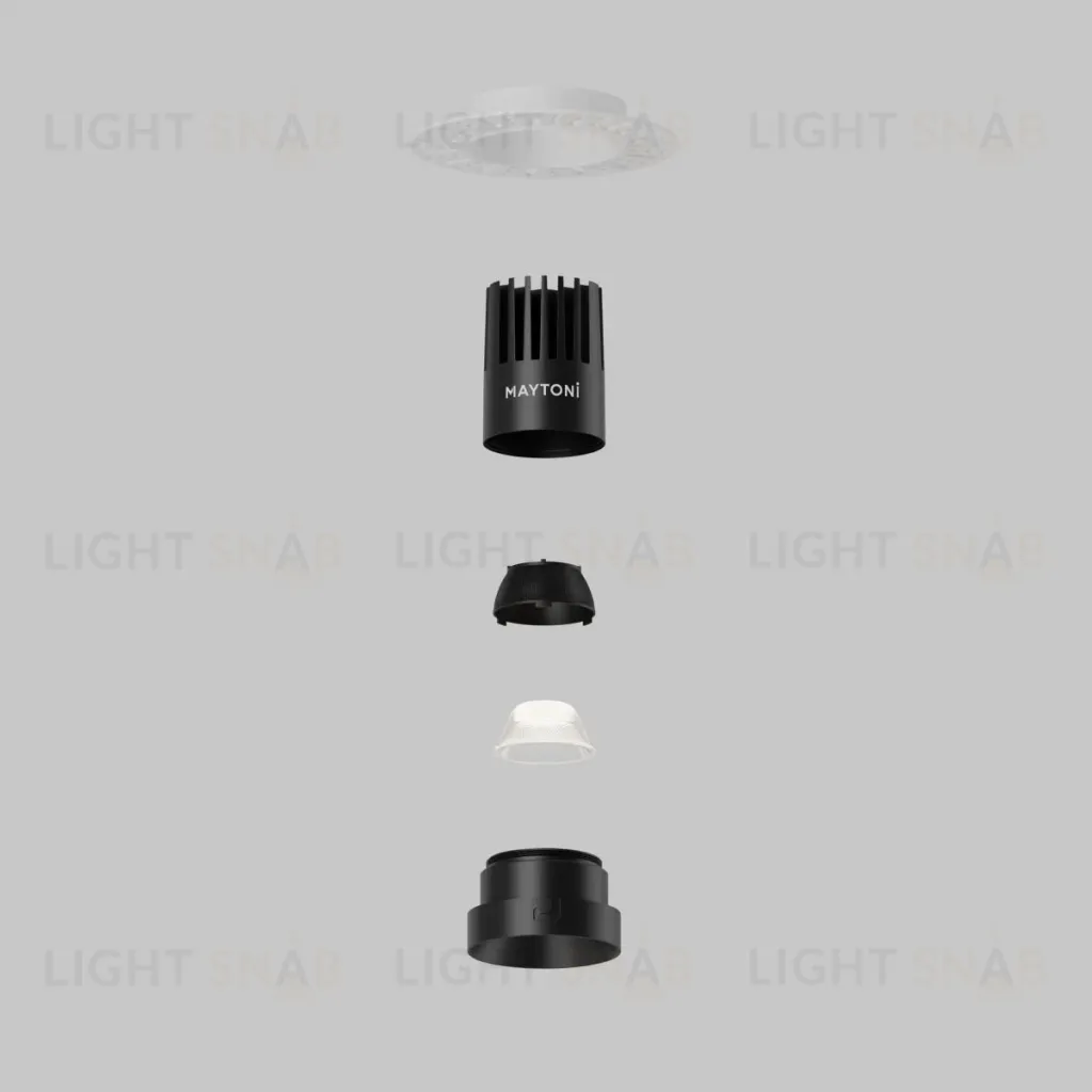 Встраиваемый светильник Maytoni Dip DL119-10W-4K-TRS-B DL119-10W-4K-TRS-B