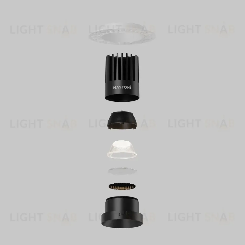 Встраиваемый светильник Maytoni Dip DL121-15W-4K-TRS-B DL121-15W-4K-TRS-B