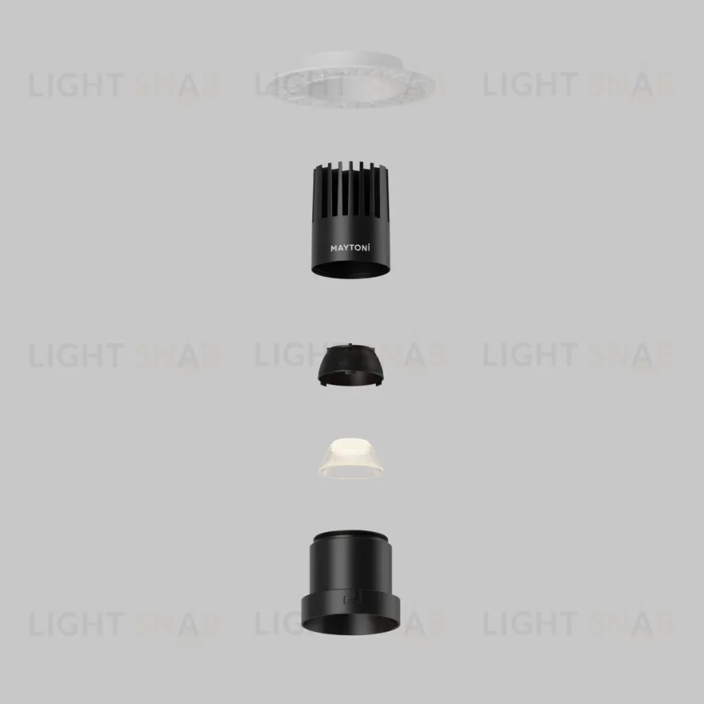 Встраиваемый светильник Maytoni Dip DL120-10W-2.7K-TRS-B DL120-10W-2.7K-TRS-B
