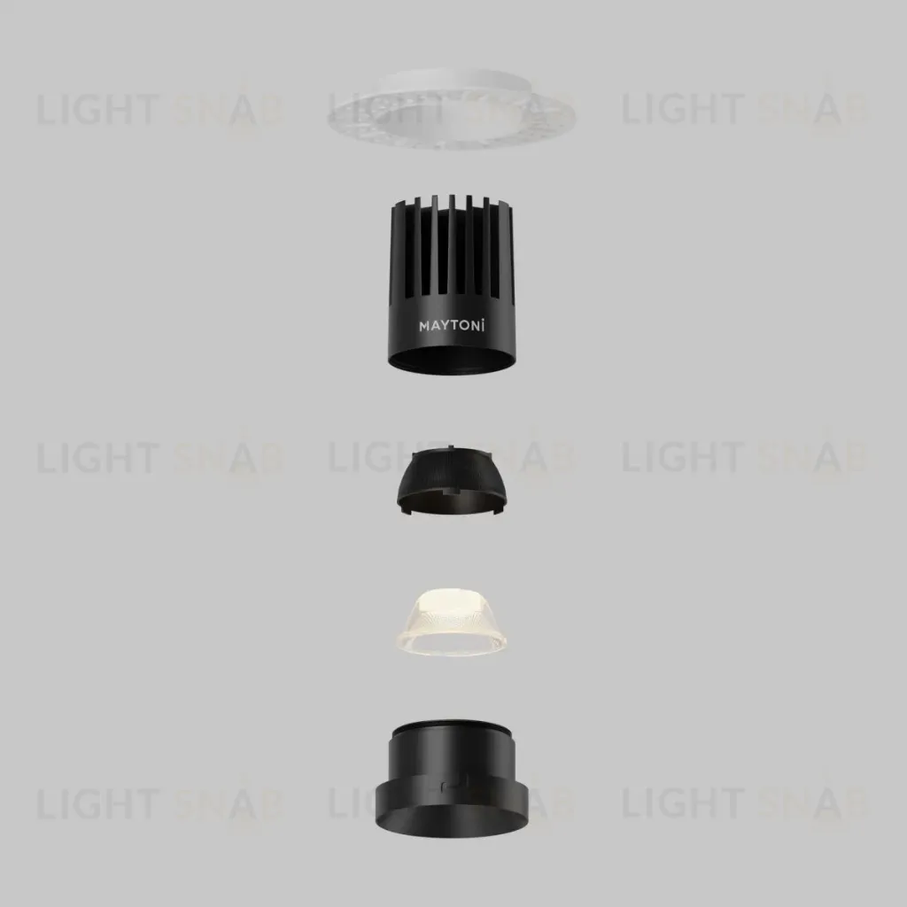 Встраиваемый светильник Maytoni Dip DL121-15W-2.7K-TRS-B DL121-15W-2.7K-TRS-B