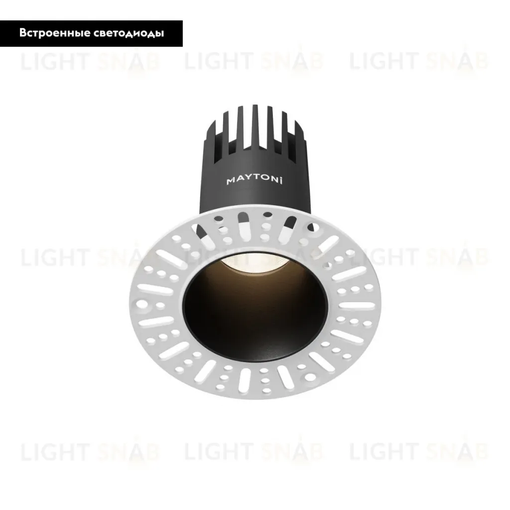 Встраиваемый светильник Maytoni Dip DL120-10W-4K-TRS-B DL120-10W-4K-TRS-B