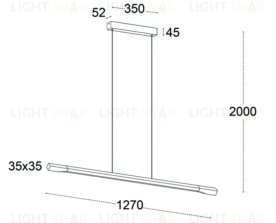 Линейный подвесной светильник Italline IT013-6020 black/silver 3000K IT013-6020 black/silver 3000K