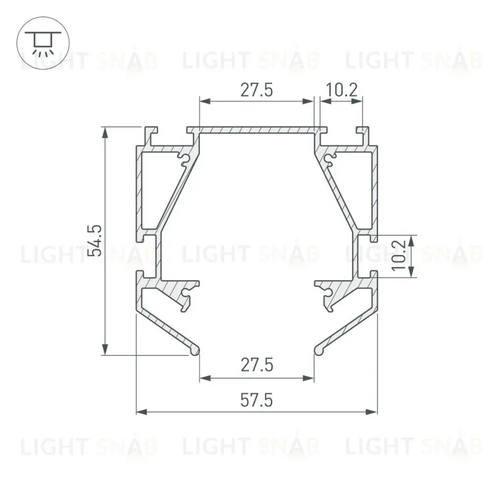 Профиль-держатель Arlight MAG-STRETCH-ORIENT-2000 036147(2) 036147(2)