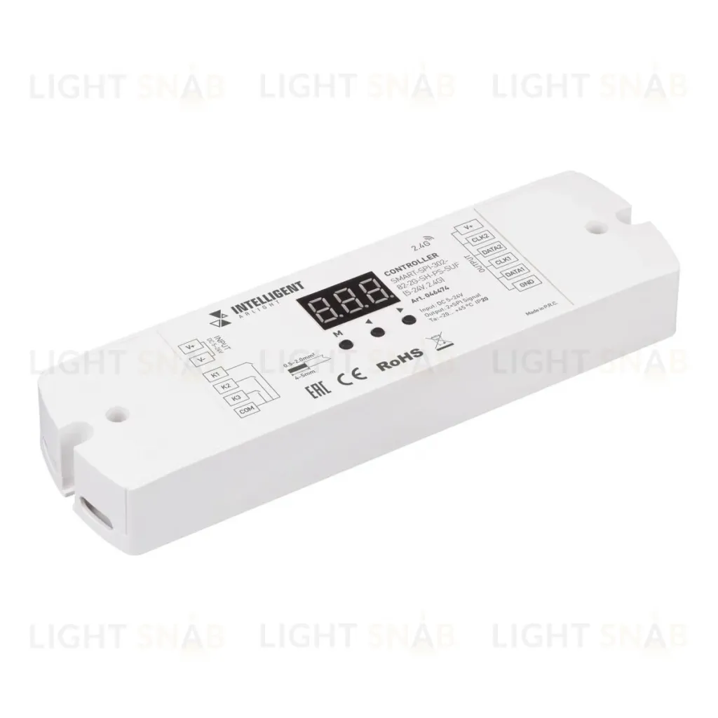 Контроллер Arlight SMART-SPI-302-82-2G-SH-PS-SUF (5-24V, 2.4G) 046474 046474