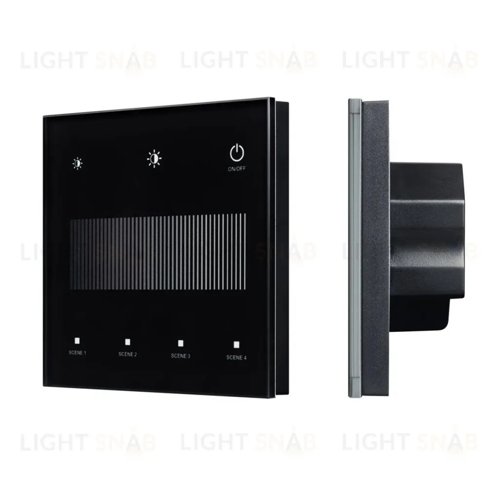 Сенсорная панель Arlight SMART-DALI-301-11-1G-4SC-DIM-IN Black (BUS/24V, Touch, 2.4G) 046547 046547