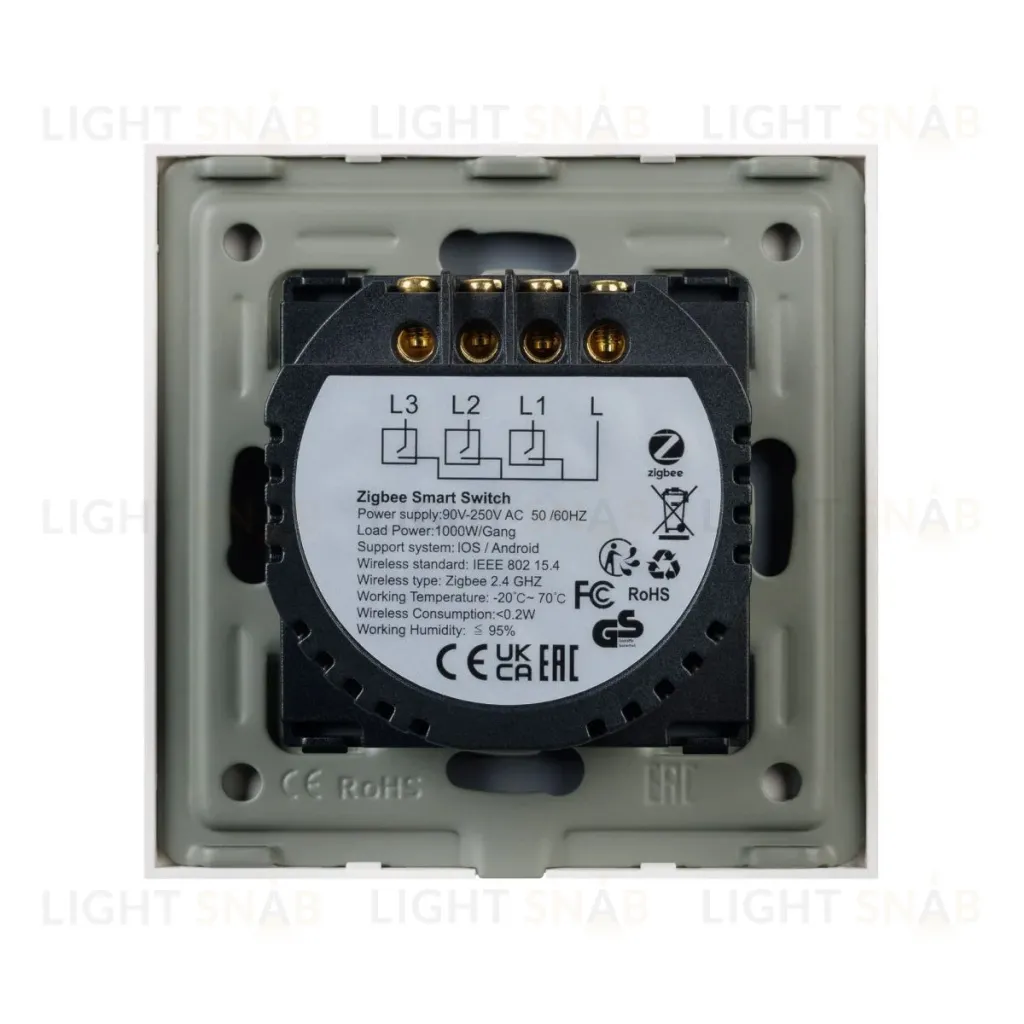 Выключатель сенсорный Arlight SWT-OMALI-S03-ZB-WH (250V, 10A, Zigbee) 050042 050042
