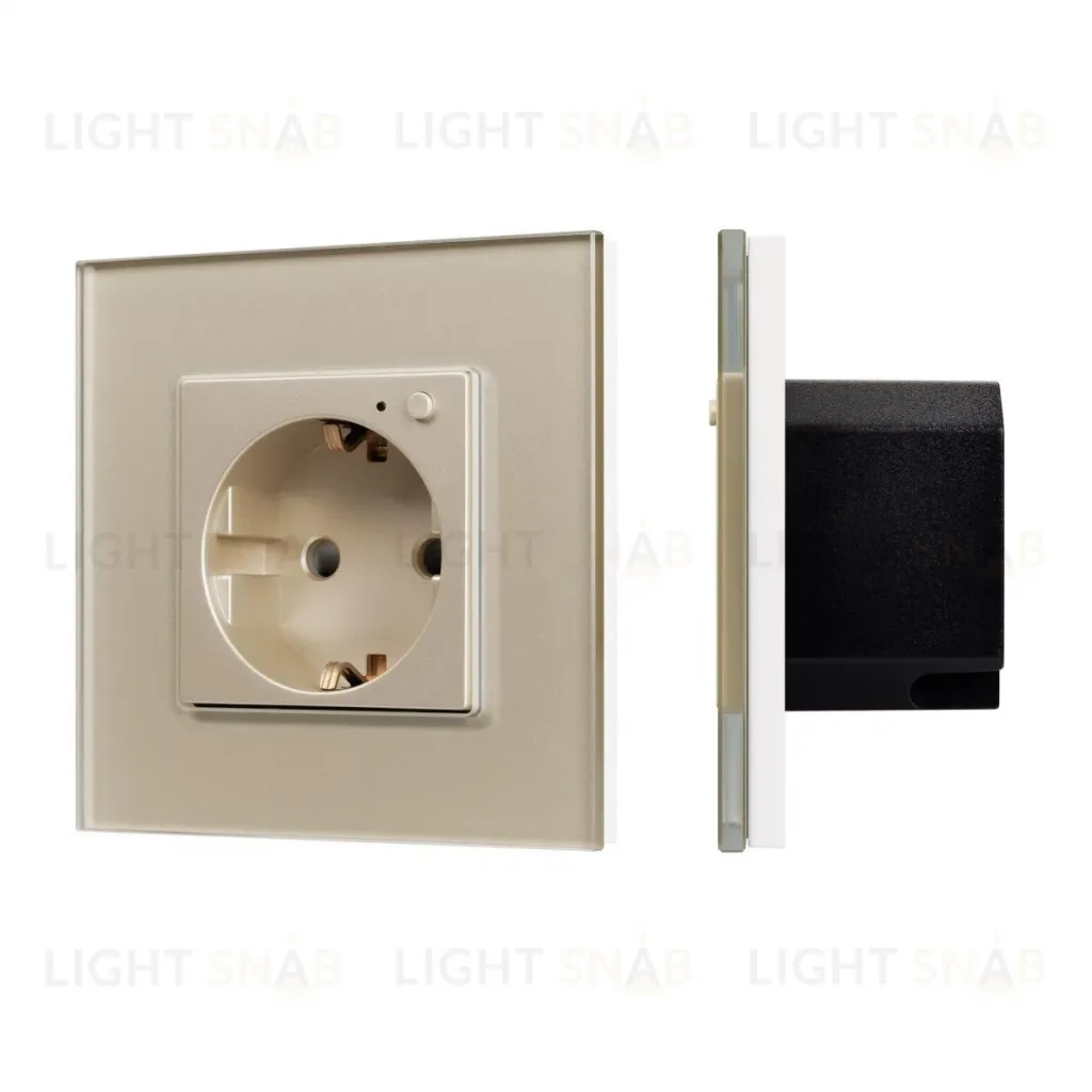 Розетка электрическая с Zigbee управлением Arlight SCT-OMALI-EUZB1-PL-GD (240V, 16A, Zigbee) 050218 050218
