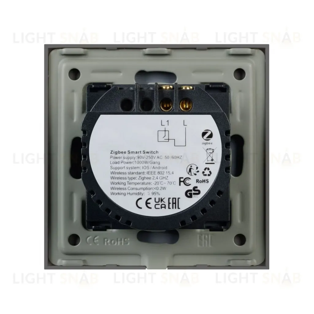 Выключатель сенсорный Arlight SWT-OMALI-S01-ZB-GR (250V, 10A, Zigbee) 050036 050036