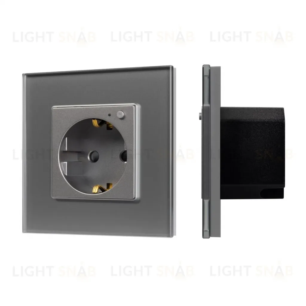 Розетка электрическая с Zigbee управлением Arlight SCT-OMALI-EUZB1-PL-GR (240V, 16A, Zigbee) 050101 050101