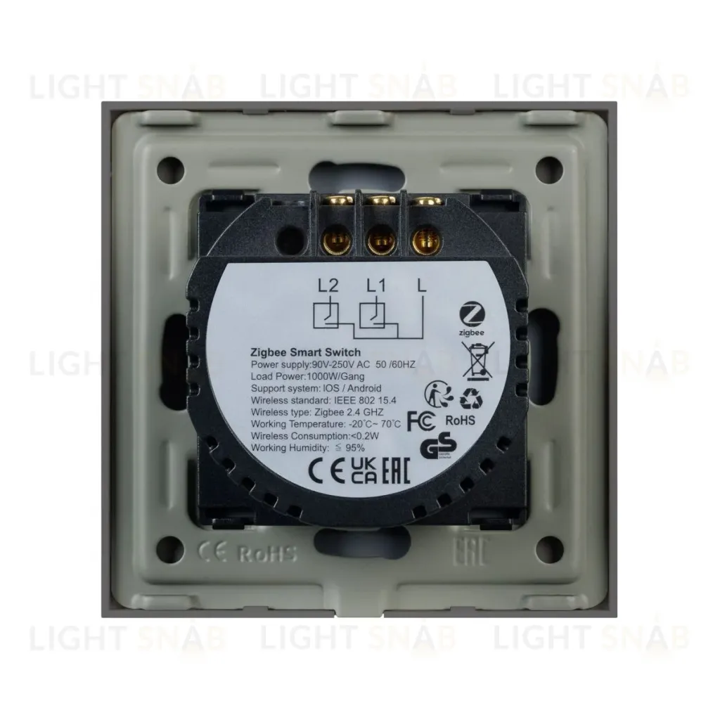 Выключатель сенсорный Arlight SWT-OMALI-S02-ZB-GR (250V, 10A, Zigbee) 050039 050039