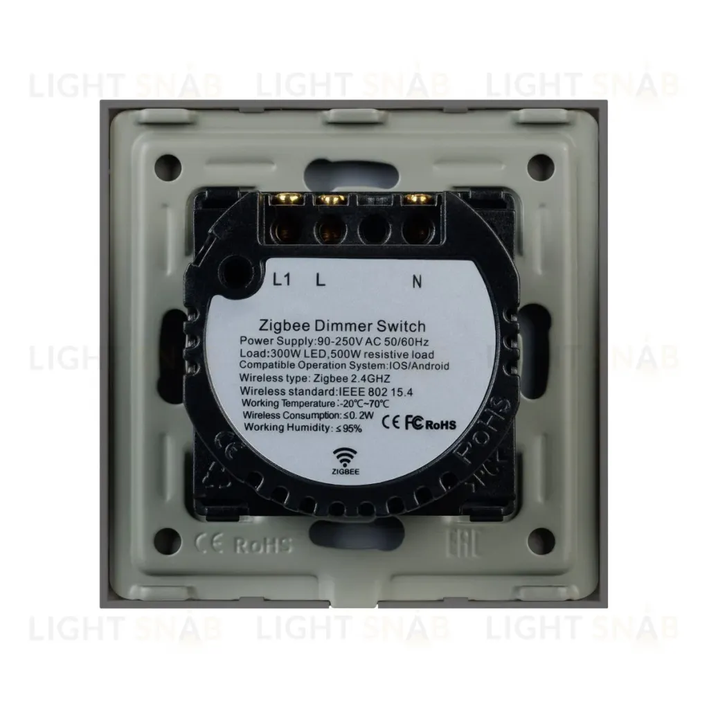 Светорегулятор сенсорный с Zigbee управлением Arlight SWT-OMALI-SD3-ZB-GR (250V, 500W) 050063 050063