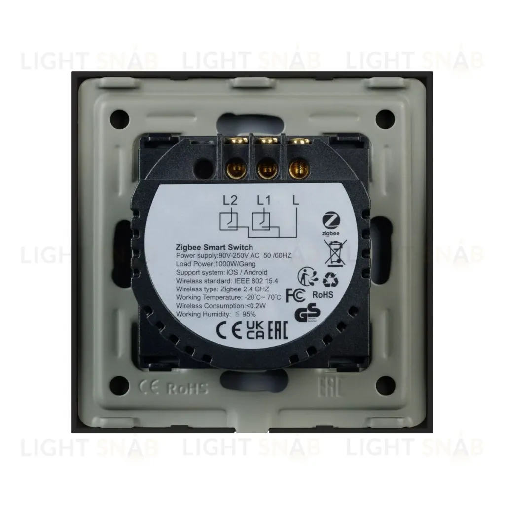 Выключатель сенсорный Arlight SWT-OMALI-S02-ZB-BK (250V, 10A, Zigbee) 050040 050040