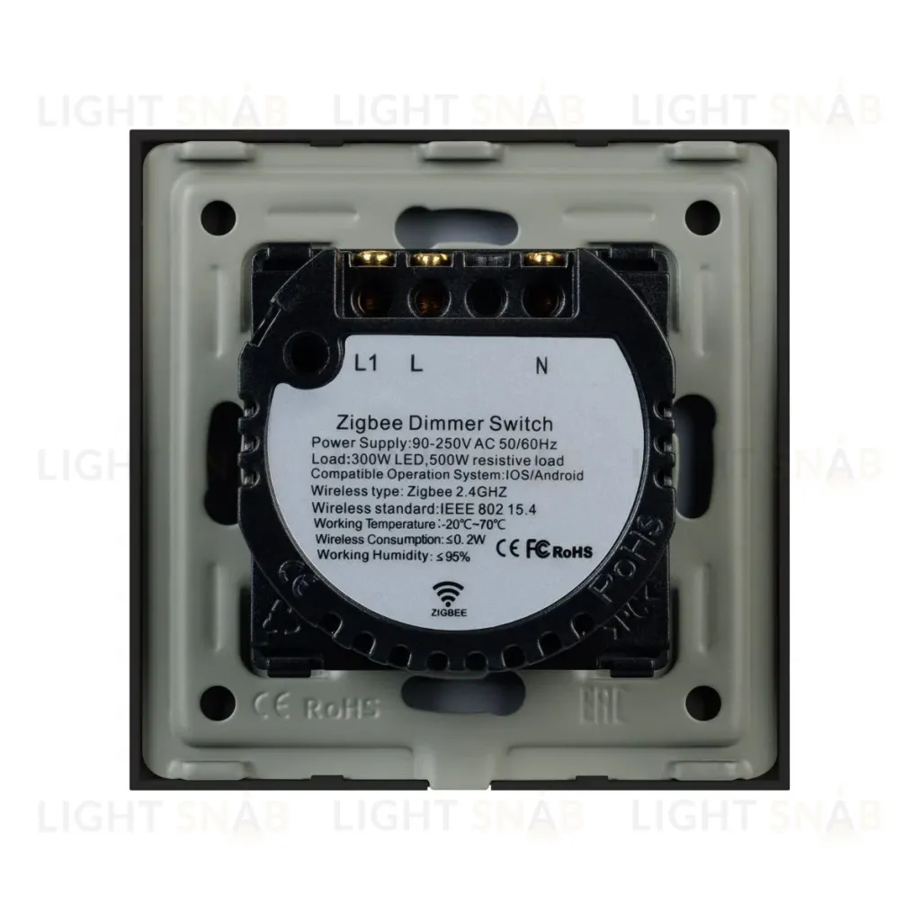 Светорегулятор сенсорный с Zigbee управлением Arlight SWT-OMALI-SD3-ZB-BK (250V, 500W) 050060 050060