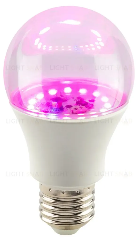 Светодиодная фитолампа для растений Эра ФИТО A60-15W-PL-E27-GR Б0064548 Б0064548