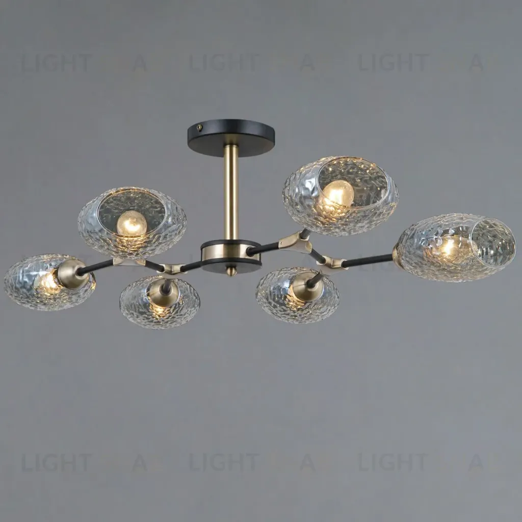 Люстра на штанге Illumico IL0272-6CSQ-25 BK AB TRENTO IL0272-6CSQ-25 BK AB TRENTO