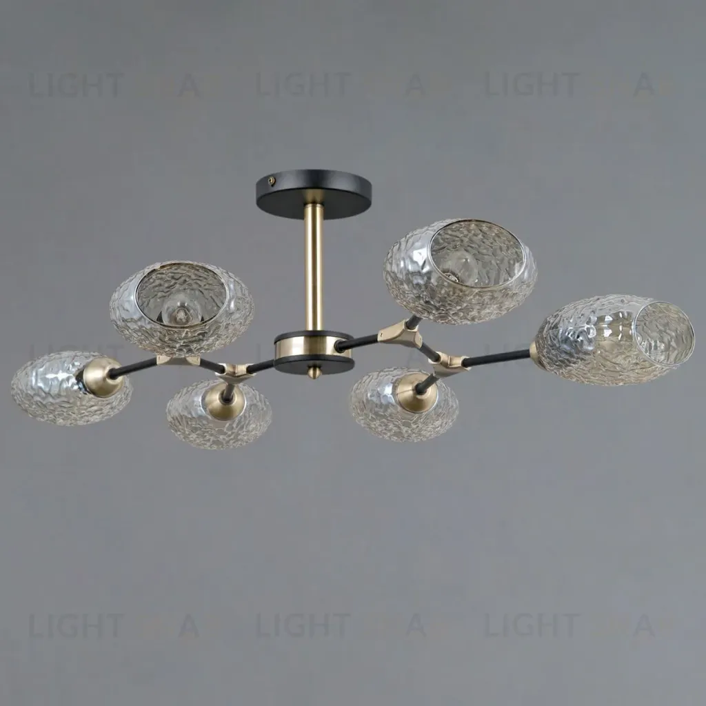 Люстра на штанге Illumico IL0272-6CSQ-25 BK AB TRENTO IL0272-6CSQ-25 BK AB TRENTO