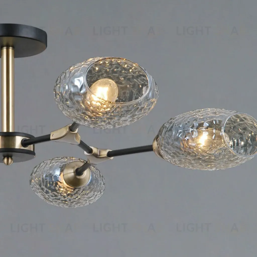 Люстра на штанге Illumico IL0272-6CSQ-25 BK AB TRENTO IL0272-6CSQ-25 BK AB TRENTO