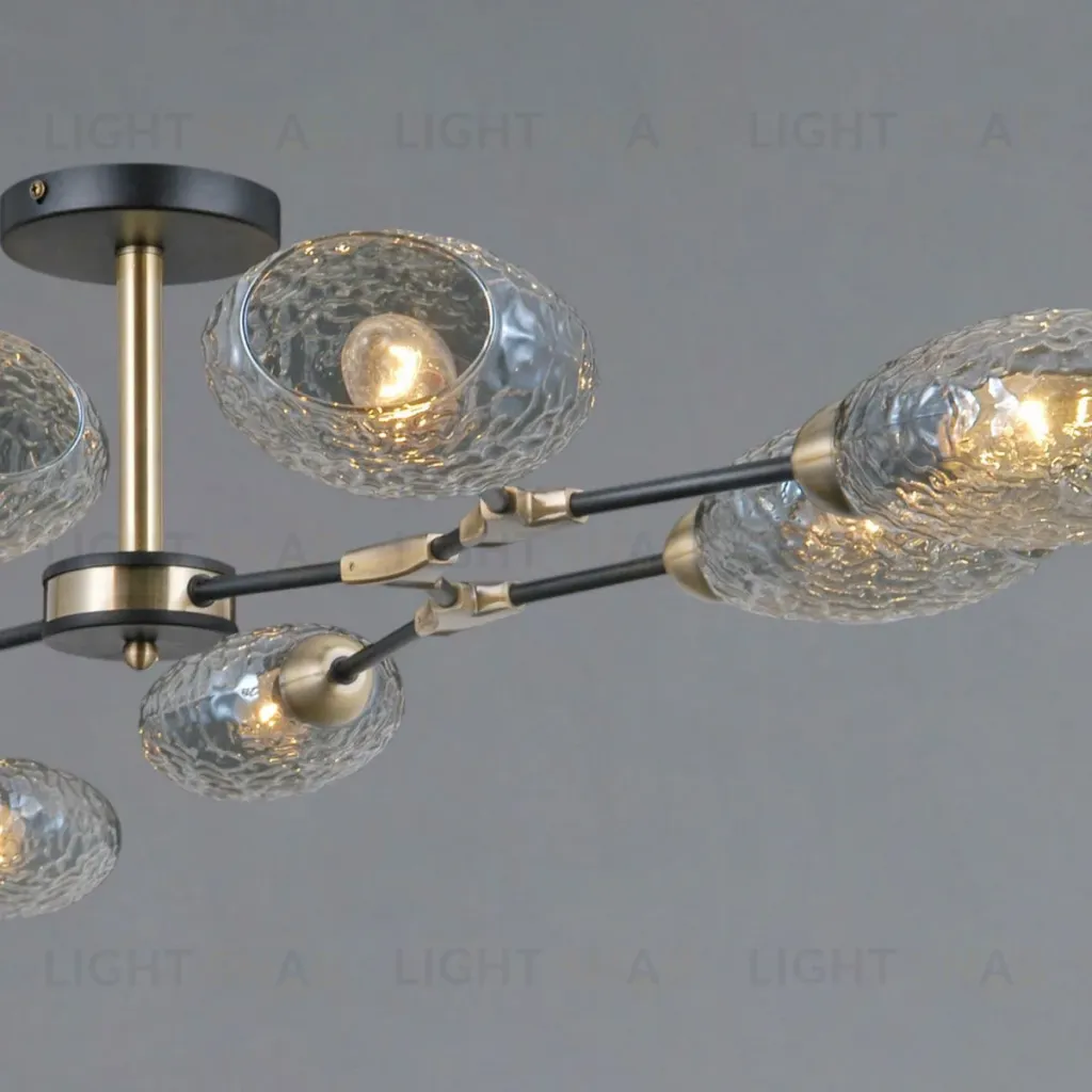 Люстра на штанге Illumico IL0272-8CSQ-25 BK AB TRENTO IL0272-8CSQ-25 BK AB TRENTO