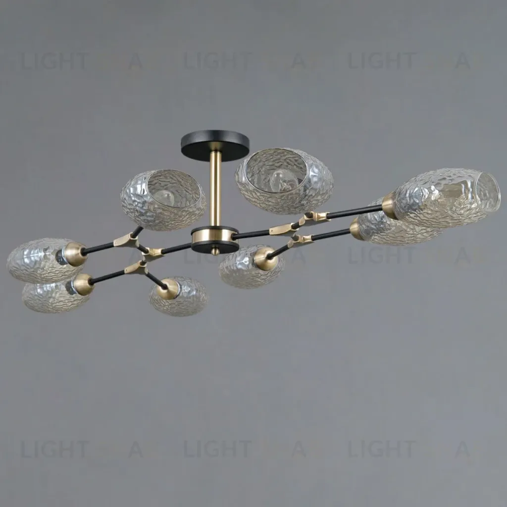 Люстра на штанге Illumico IL0272-8CSQ-25 BK AB TRENTO IL0272-8CSQ-25 BK AB TRENTO