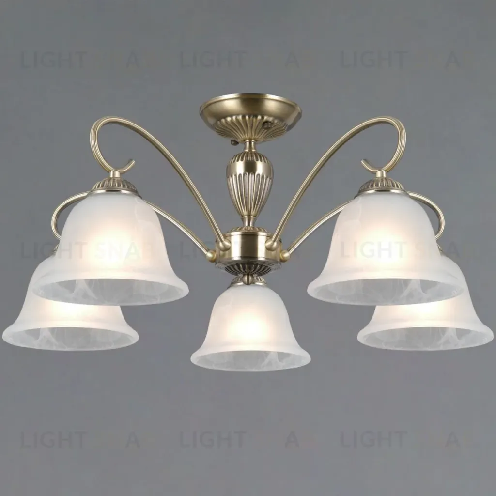 Люстра на штанге Illumico IL0696-5ASQ-25 AB AREZZO IL0696-5ASQ-25 AB AREZZO