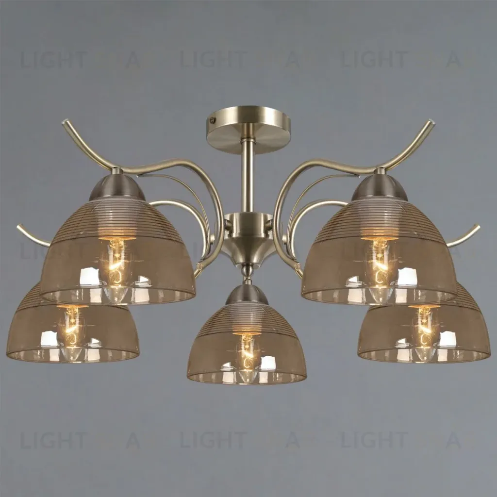 Люстра на штанге Illumico IL0733-5CSQ-25 AB AREZZO IL0733-5CSQ-25 AB AREZZO