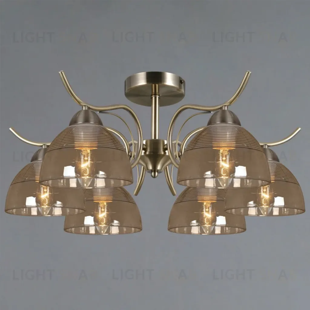 Люстра на штанге Illumico IL0733-6CSQ-25 AB AREZZO IL0733-6CSQ-25 AB AREZZO