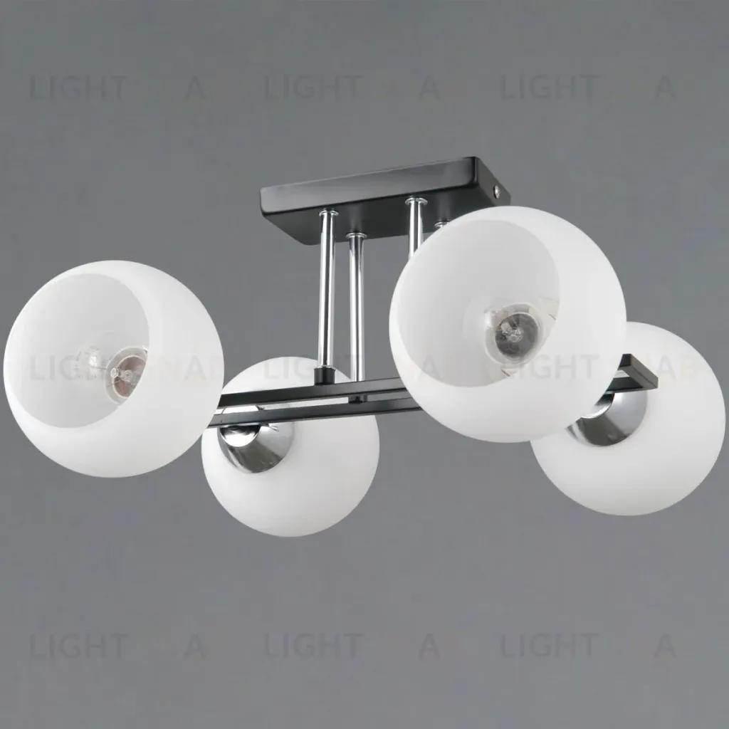 Потолочная люстра Illumico IL0791-4CSQ-25 BK CR TRENTO IL0791-4CSQ-25 BK CR TRENTO