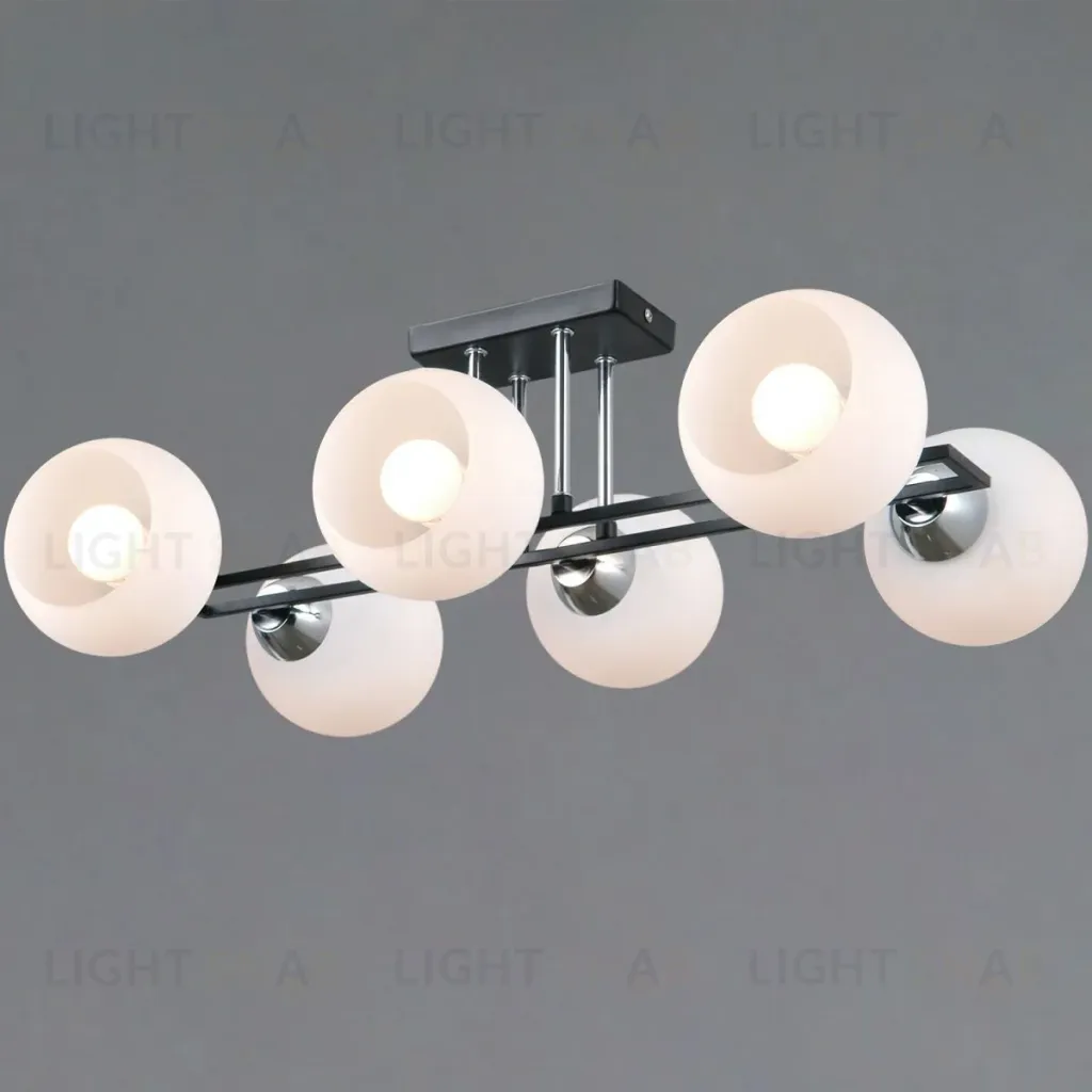 Потолочная люстра Illumico IL0791-6CSQ-25 BK CR TRENTO IL0791-6CSQ-25 BK CR TRENTO