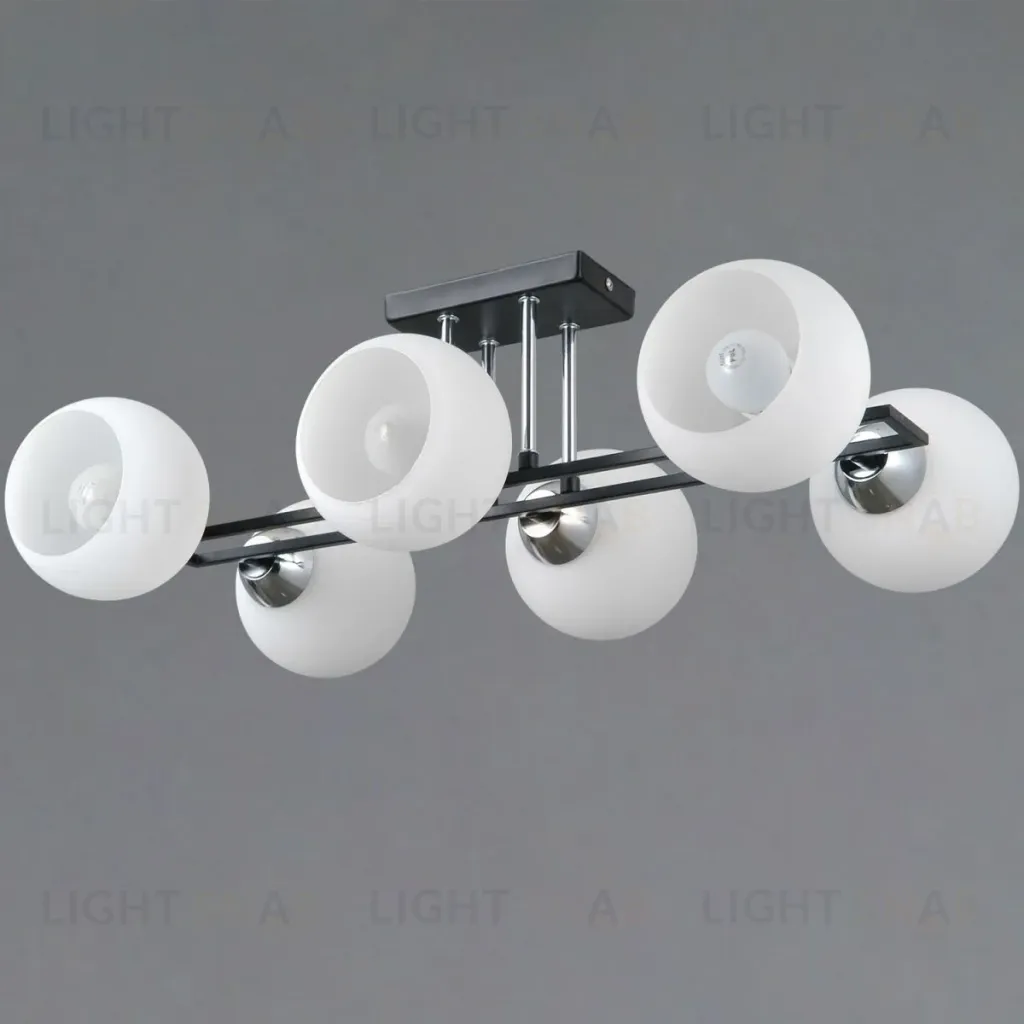 Потолочная люстра Illumico IL0791-6CSQ-25 BK CR TRENTO IL0791-6CSQ-25 BK CR TRENTO