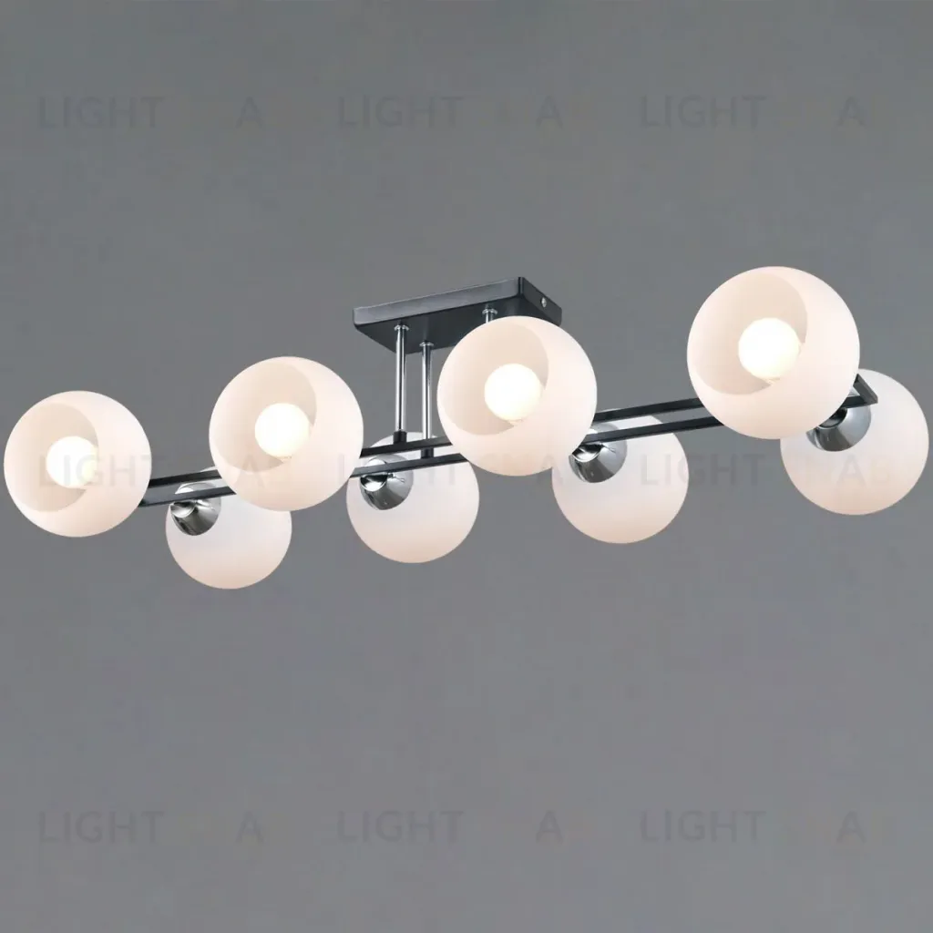 Потолочная люстра Illumico IL0791-8CSQ-25 BK CR TRENTO IL0791-8CSQ-25 BK CR TRENTO