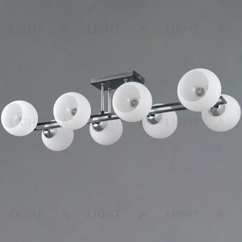Потолочная люстра Illumico IL0791-8CSQ-25 BK CR TRENTO IL0791-8CSQ-25 BK CR TRENTO