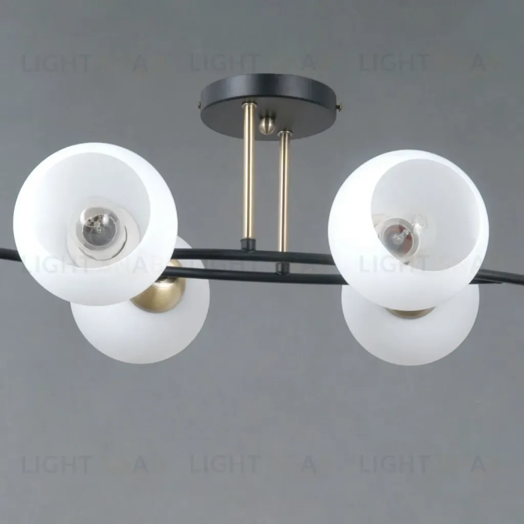 Потолочная люстра Illumico IL0798-6CSQ-25 BK AB TRENTO IL0798-6CSQ-25 BK AB TRENTO