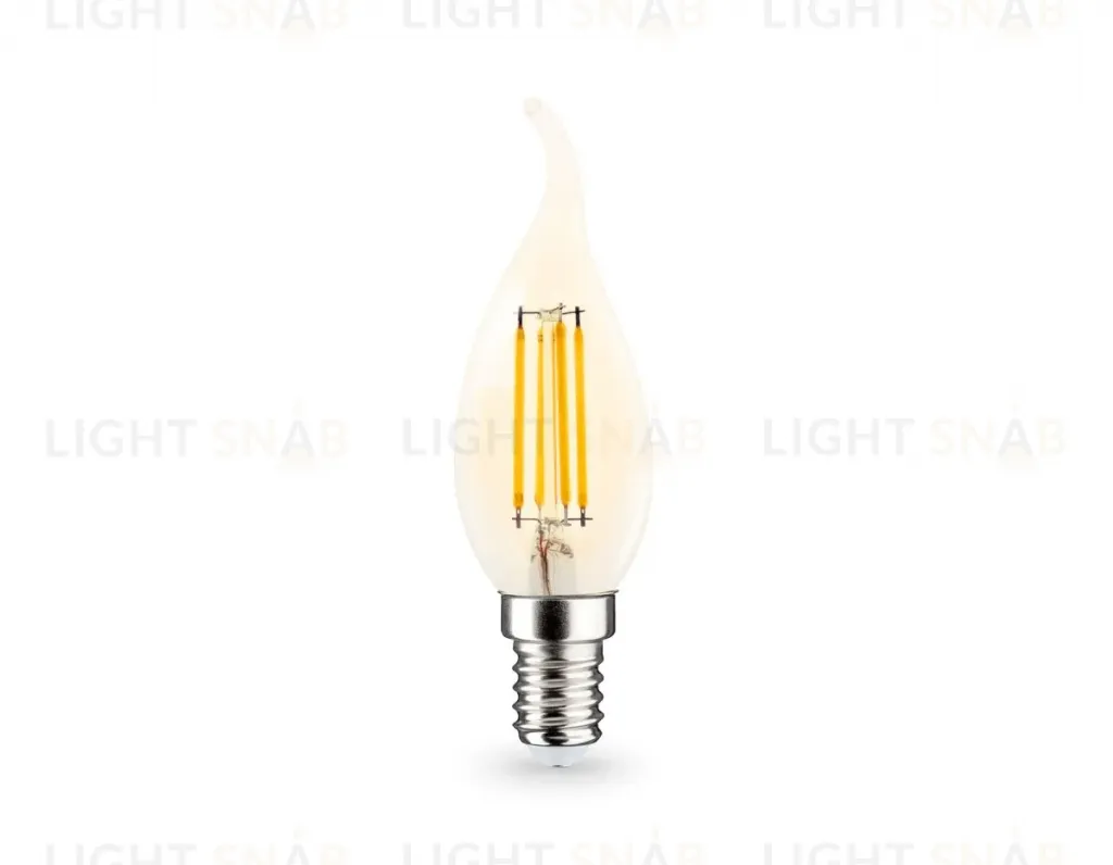 Филаментная светодиодная лампа Ambrella Light Bulbing E14 11W 2700K свеча на ветру 351123 351123