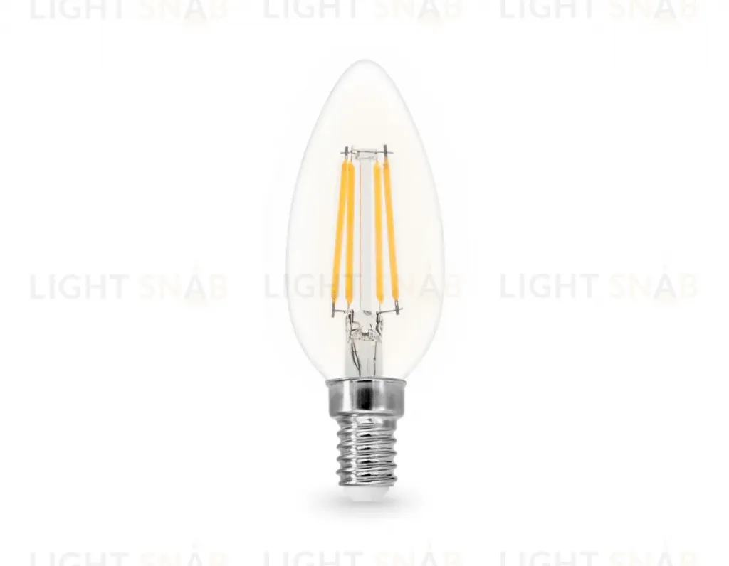 Филаментная светодиодная лампа Ambrella Light Bulbing E14 15W 4000K свеча 351514 351514