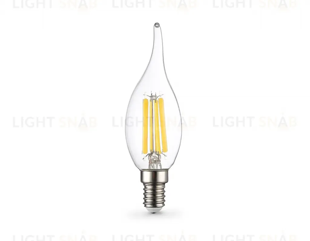 Филаментная светодиодная лампа Ambrella Light Bulbing E14 15W 2700K свеча на ветру 351523 351523