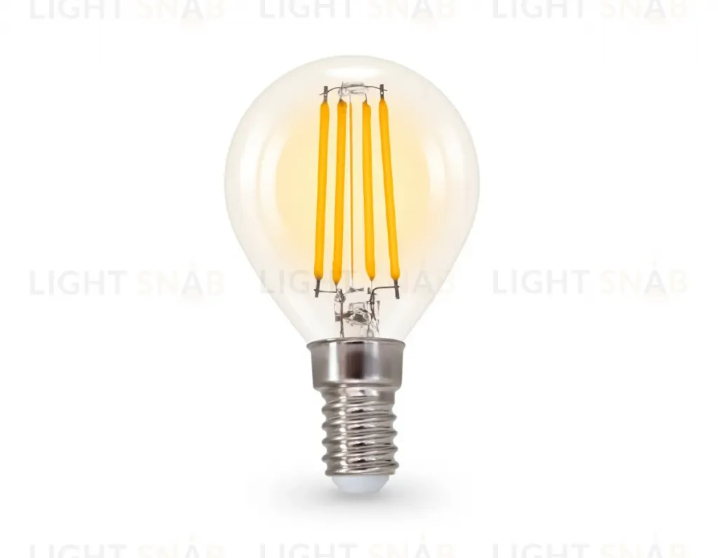 Филаментная светодиодная лампа Ambrella Light Bulbing E14 11W 2700K шар 451133 451133