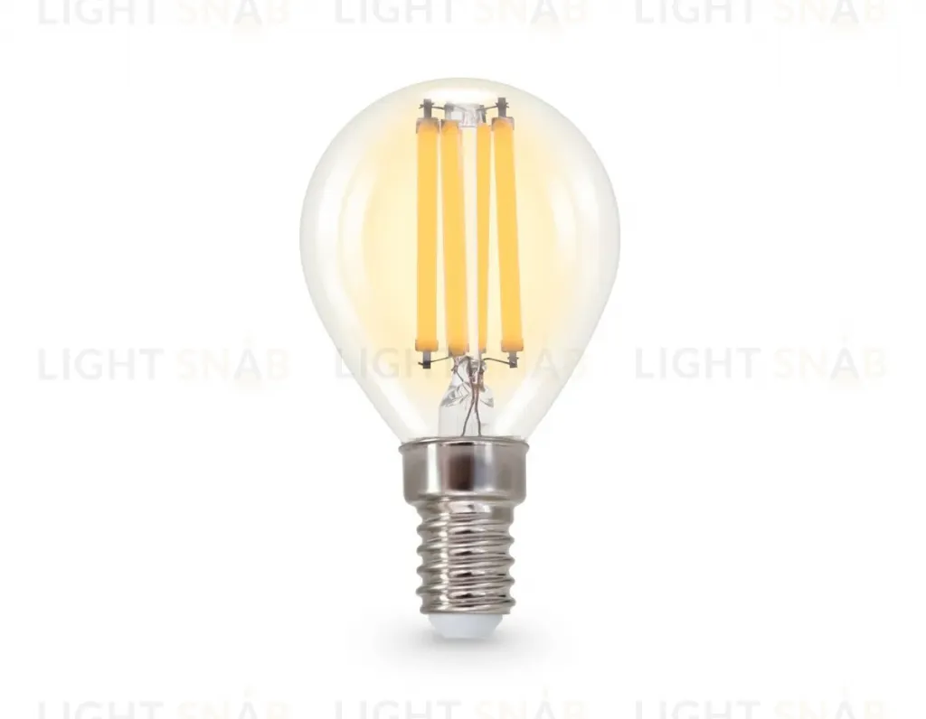 Филаментная светодиодная лампа Ambrella Light Bulbing E14 15W 2700K шар 451533 451533
