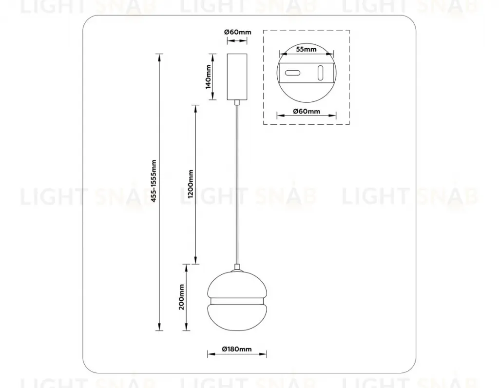 Подвесной светильник Ambrella Light High Light Modern LH11001 LH11001