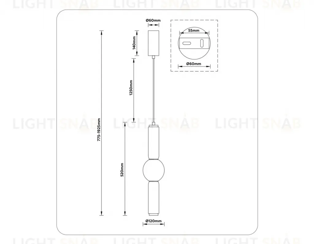 Подвесной светильник Ambrella Light High Light Modern LH11023 LH11023